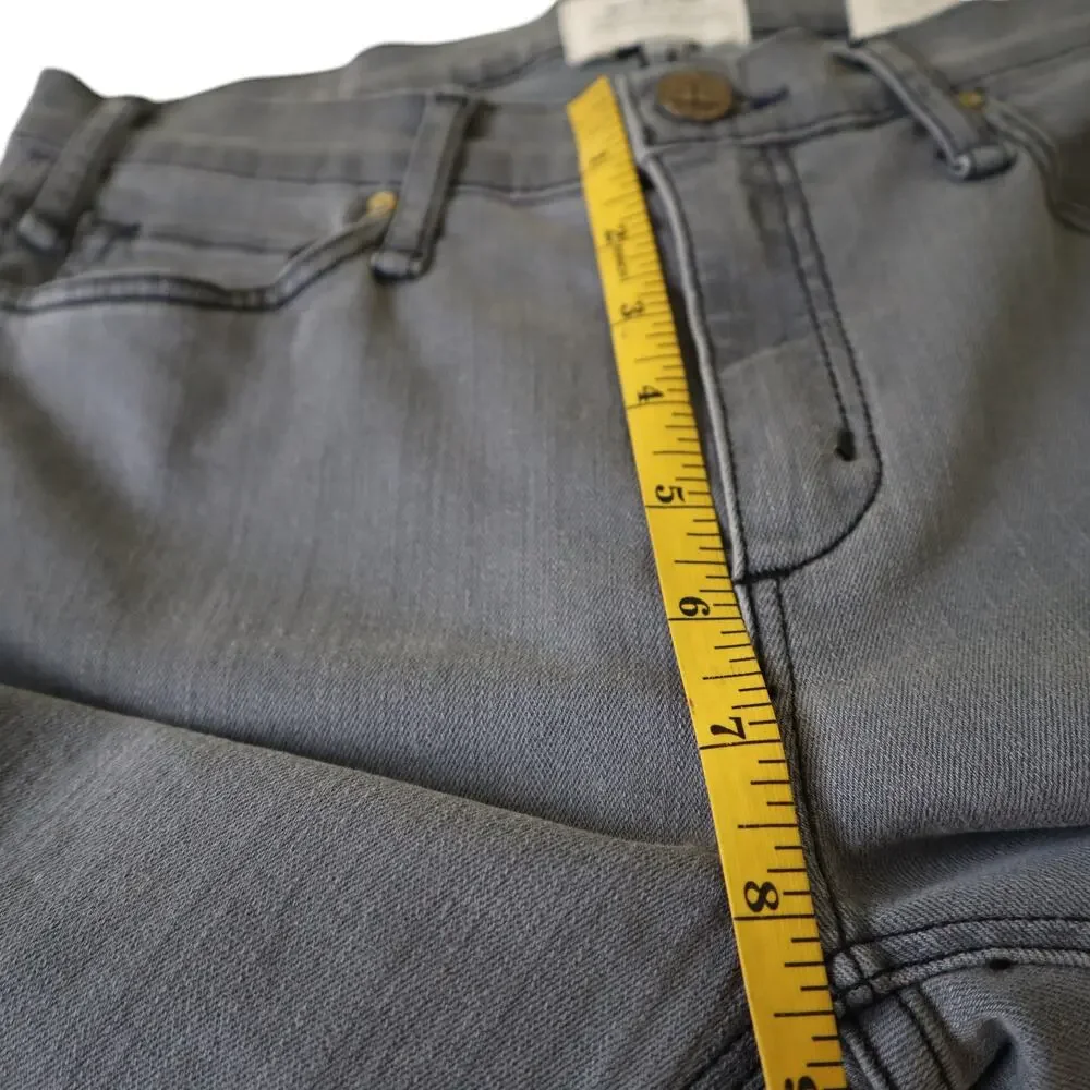 McGuire Womens Newton Skinny Jeans Size 26 Gray Wash‎ Denim Mid Rise Stretch NWT
